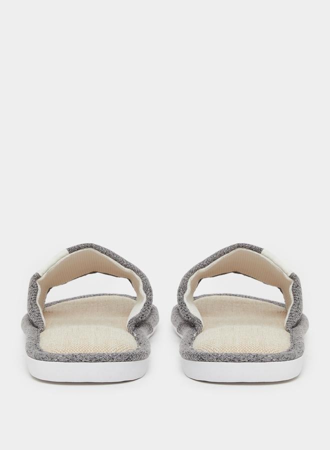 Styli Men Grey Bedroom Slippers - Image 4